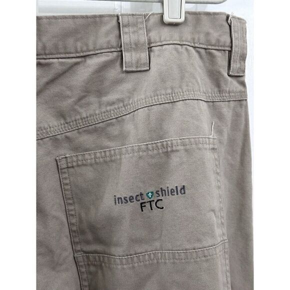 Insect Shield Repellent Men's‎ Khaki Pants Size 40R Hunting Hiking Gorpcore - Picture 9 of 9